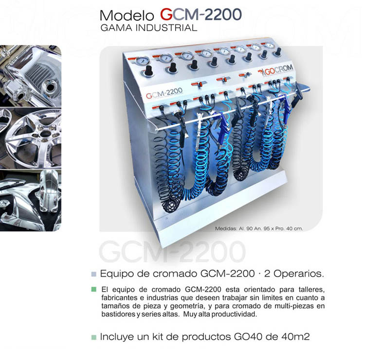 Maquina para cromar GCM2200 Industrial